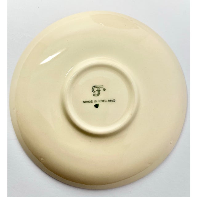 Beige 1970s Franciscan “Apple” Set of 9 Earthenware Tea Cups & Saucers For Sale - Image 8 of 8
