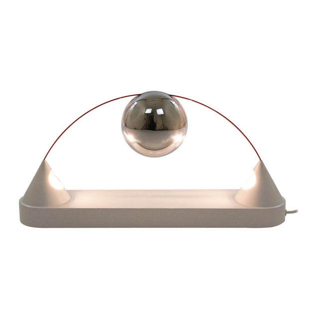 Silver Mercurio Table Lamp by Peppe Di Giuli for Sirrah, 1970s For Sale - Image 8 of 8