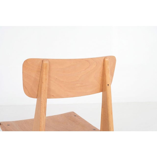 Jean Prouvé, Rare Pair of Chaise Standard Tout Bois, France, Circa 1950 For Sale - Image 11 of 16