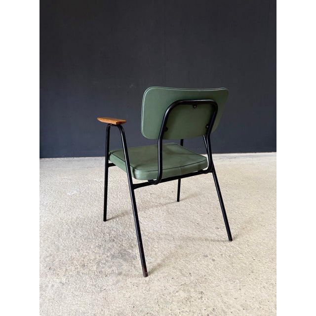 Metal Space Age M Armchair by Pierre Guariche for Meurop, 1950s For Sale - Image 7 of 17
