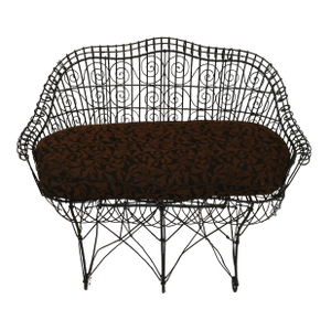 Early 20th Century Antique English Wire Garden Settee