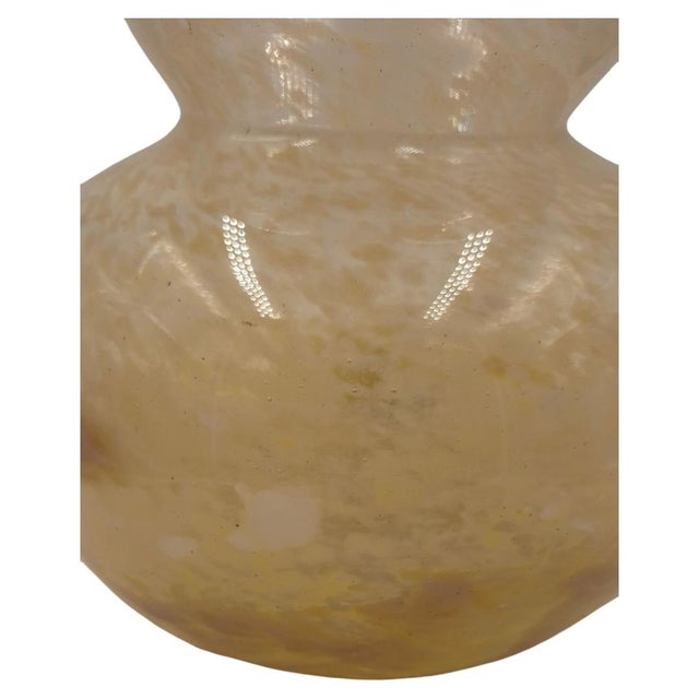 Charles Schneider French Art Deco Mottled "Verre Marmoréen" Art Glass Vase, Circa 1925 For Sale - Image 6 of 9
