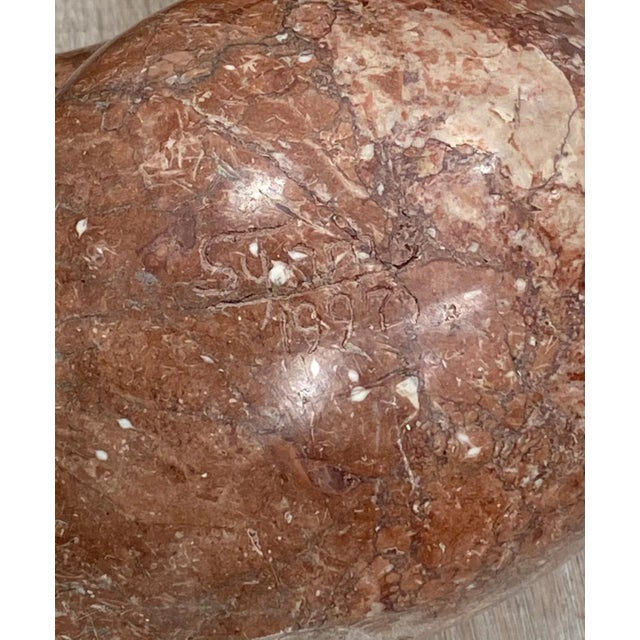 Brown Circa 1950 South East Asian Stone Figural Sculpture For Sale - Image 8 of 10