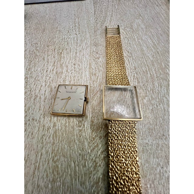 Mid 20th Century Mid 20th Century Ladies 14k Gold Tiffany Watch For Sale - Image 5 of 9