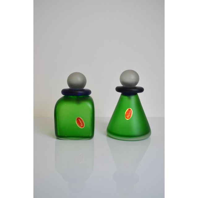 Vintage Murano Glass Bottles, Set of 2 For Sale - Image 12 of 12