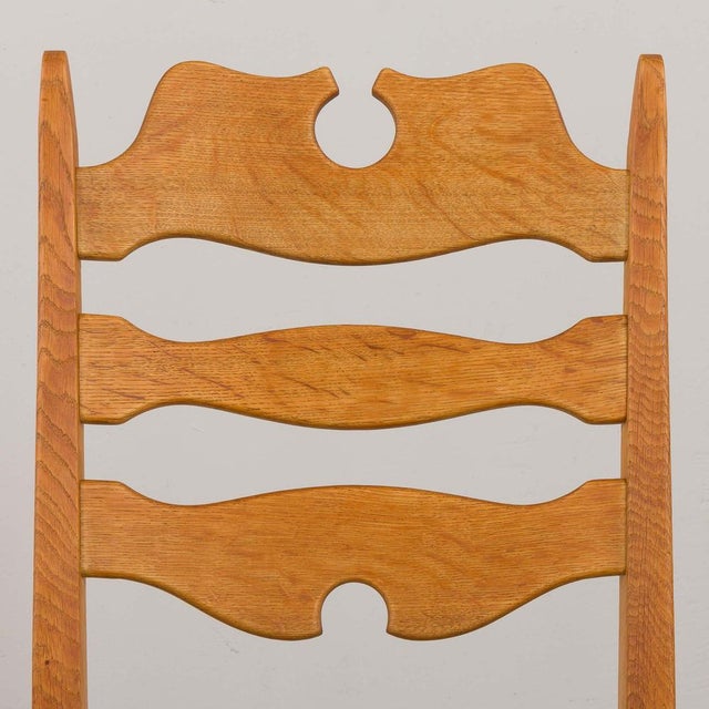 Danish Oak Razor Chairs by Henning Kjærnulf for EG Kvalitetsmøbler, 1960s, Set of 6 For Sale - Image 14 of 18