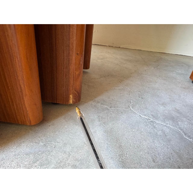 Pair of Mid Century Danish Modern Marble & Teak Side/Coffee Tables by Bendixen Design For Sale - Image 12 of 12