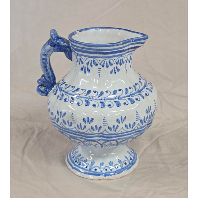 Vintage Spanish Talavera Blue and White 16 Piece Coffee Set For Sale - Image 9 of 15