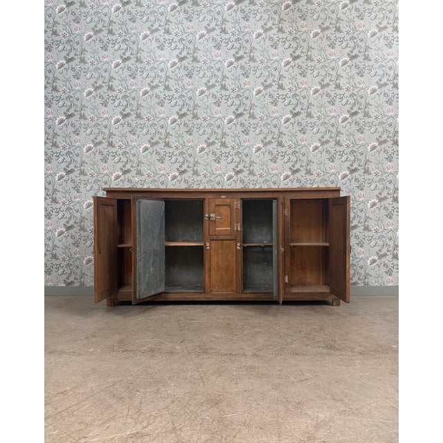 Antique Oak and Zinc Bar Icebox, 1890s For Sale - Image 14 of 18