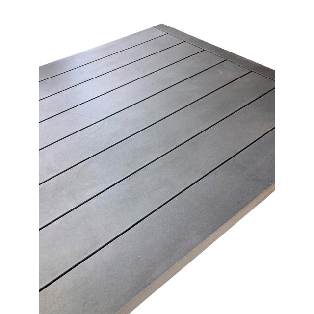 Vintage Restoration Hardware Outdoor Aluminum Table For Sale - Image 10 of 10