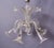 Venetian six-arm chandelier from the mid-20th century, made on the island of Murano near Venice. The chandelier is made of...