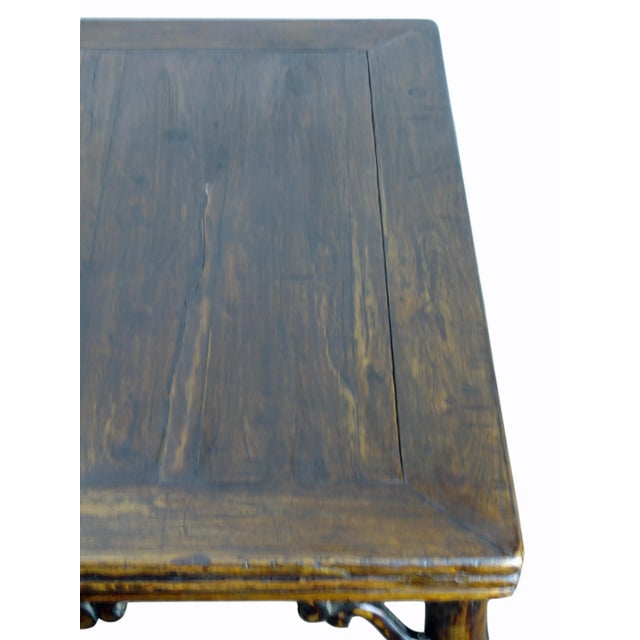 Wood Square Accent Table Center Table For Sale - Image 7 of 9