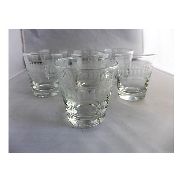 MidCentury Libbey Clear Bar Glass Set of 7 Chairish