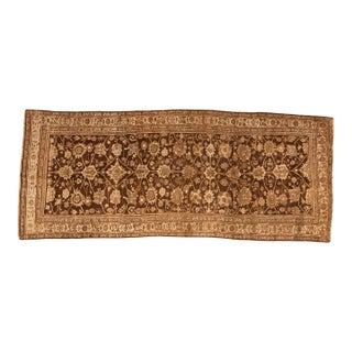 Antique Distressed Bijar Rug Runner - 4'7" x 11' For Sale