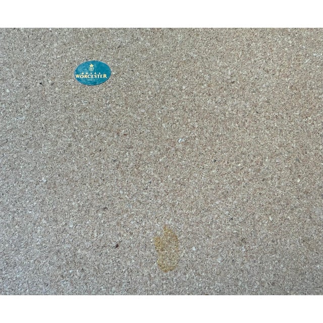 Set of 4 Vintage Royal Worcester Placemats Featuring Sage and Butterflies For Sale - Image 9 of 10