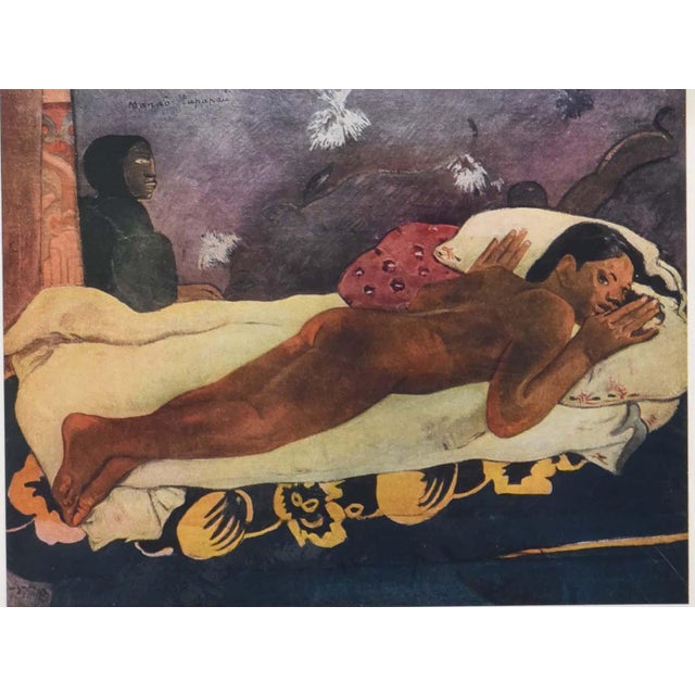 This striking print is a high-quality reproduction of Paul Gauguin’s 1892 oil painting, widely considered one of his most...