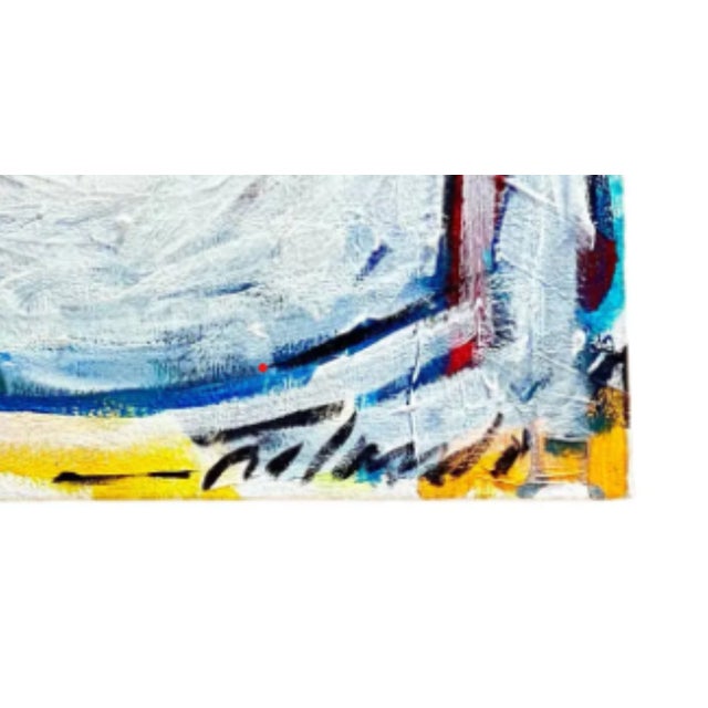 Contemporary Original Abstract Oil Signed Roland For Sale - Image 10 of 12