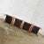 Modern Armchairs Square Frame Oak With Original Blush Textured Fabric, Set of Four For Sale - Image 4 of 13