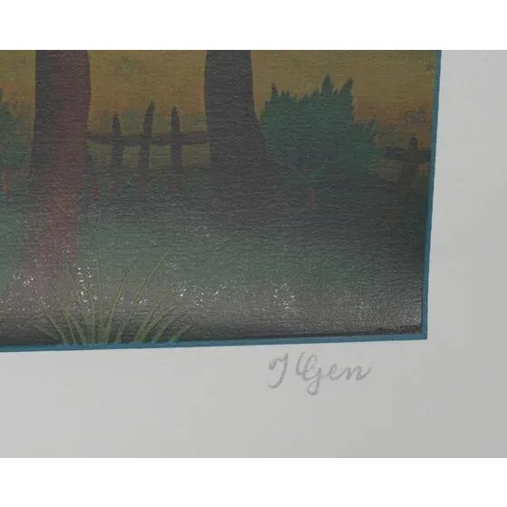 Artist: Ivan Generalic, Croatian (1914 - 1992) Title: Village Landscape Medium: Serigraph, signed and numbered in pencil...