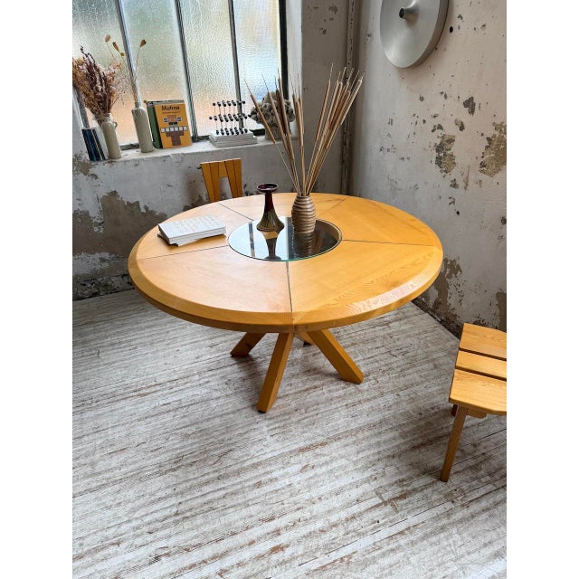 Elm Table from Seiltz, 1980 For Sale - Image 9 of 18