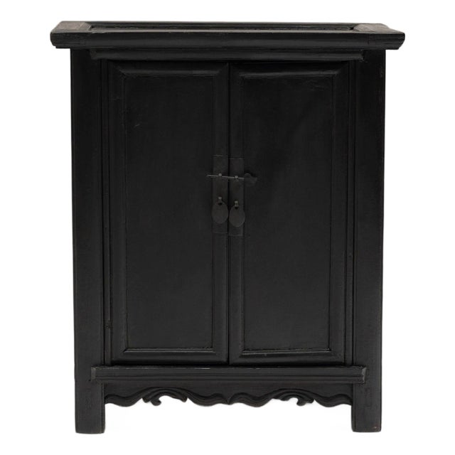 Chinese Lacquered Locking Cabinet, C. 1850 For Sale