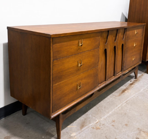 Broyhill Brasilia Dresser. Long Lowboy. Vintage Mid-Century Modern, Attributed.