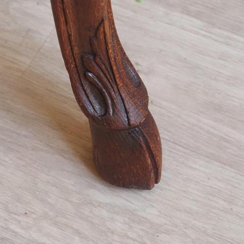 Antique French Country-Style Oak Dining Table, 1890s For Sale - Image 15 of 18