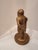 Antique Giltmetal Statue of a Little Girl Wearing a Heart Pendant Necklace For Sale - Image 4 of 15