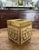 Classic Florentine tissue box cover in gold and off white. Made in Italy with a flip top for easy access/refill. Tradition...
