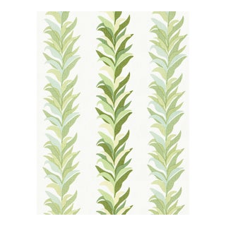 The House of Scalamandré Chira Island Print Fabric, Leaf For Sale