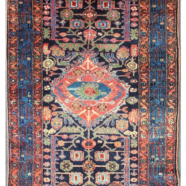 Measures: 3'4 x 6'4 Antique Persian Hamadan Rug with Vibrant Geometric Floral Motifs 3'4 x 6'4. Keivan Woven Arts/...