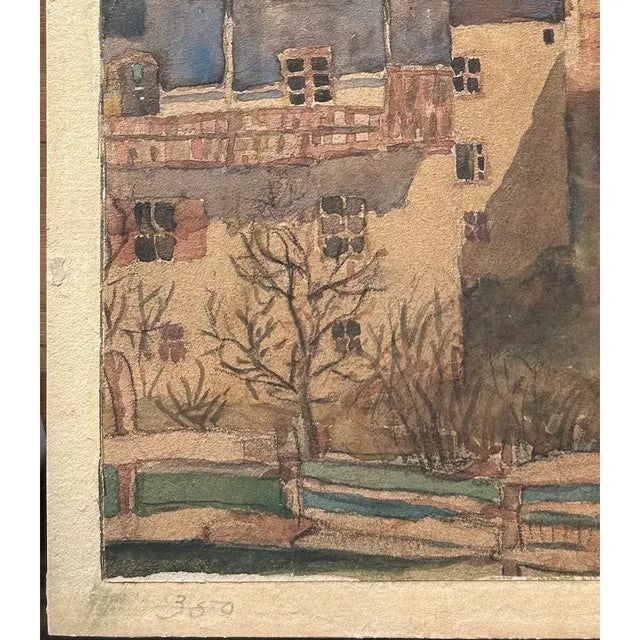 F. Smolka "Tyrol, Austria" Original Antique Watercolor Painting Circa Early 20th Century For Sale - Image 4 of 9