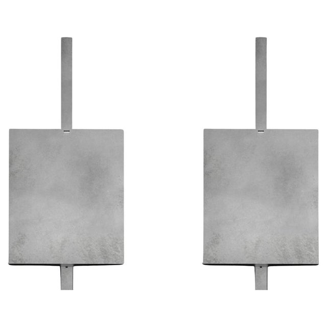 Metal Kinko Stainless Steel Shelves by Zincutec, Set of 2 For Sale - Image 7 of 7