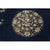 1900s Navy Blue Solid Floral Deco Antique Chinese Peking Knotted Room Size Rug For Sale In New York - Image 6 of 10