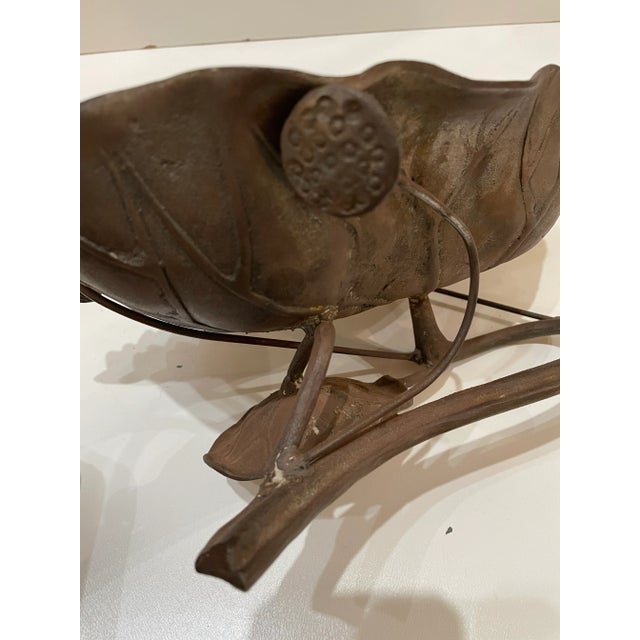 1960s Metal Lotus Lilly Bowl For Sale In Miami - Image 6 of 8