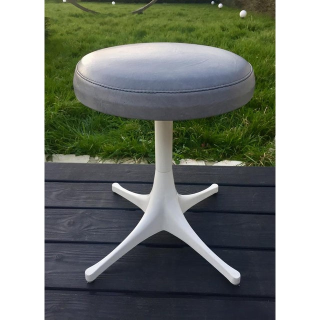 Gray Vintage Stool by Georges Nelson, 1960s For Sale - Image 8 of 13