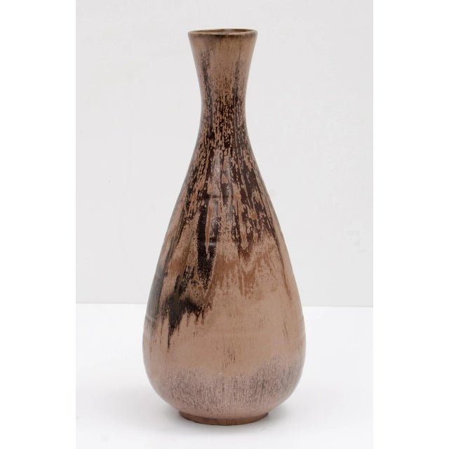 Mid-Century Modern Mid Century Pottery Floor Vase Hand Thrown For Sale - Image 3 of 13