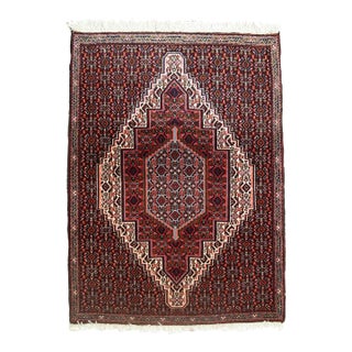 1970s Handmade Vintage Persian Nain Rug For Sale