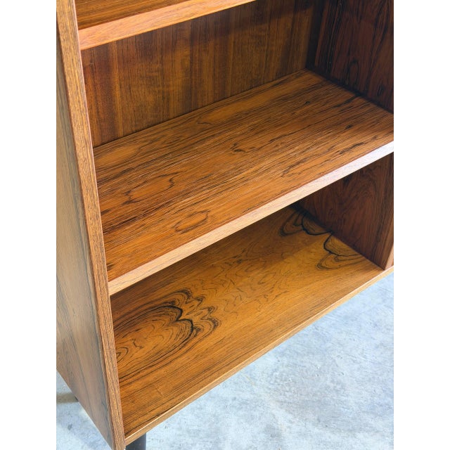 1960s Paul Hundevad Danish Rosewood Open Bookcase Mid-Century Modern Shelving Unit 1960s For Sale - Image 5 of 10