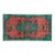 Mid-Century Vintage Turkish Oushak Rug in Coral and Green, 3’7” X 6’9 For Sale