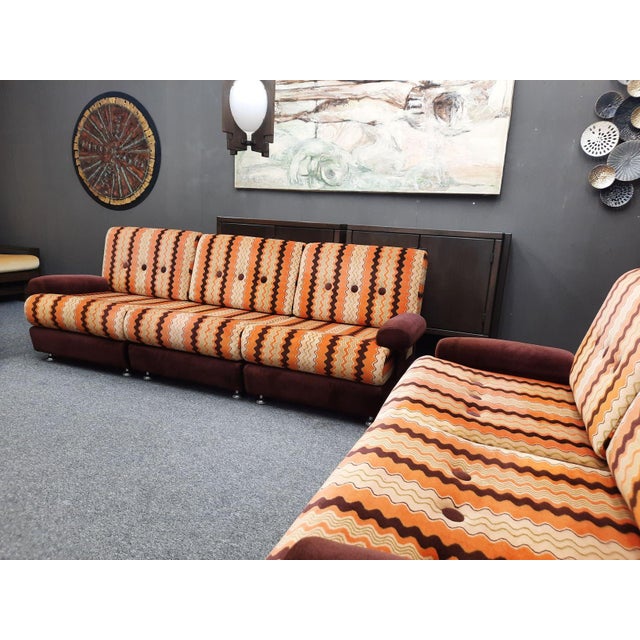 Brown Pop Art Modular Seating Set, 1970s, Set of 6 For Sale - Image 8 of 18