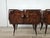 Mid-Century Mahogany Nightstands with Mirrored Top, 1950, Set of 2 For Sale - Image 9 of 16