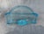 Glass Vintage Folded Blue Art Glass Napkin Holder For Sale - Image 7 of 12