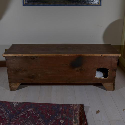 Wood Painted Bench Case in Wood For Sale - Image 7 of 8