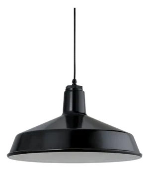 1 - CSL Lighting Ezra New Industrial French Black Enamel Pendant Light. Sku: 5drs16mbk-Bc