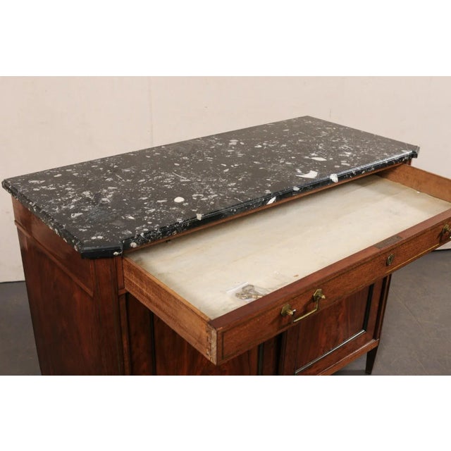French Buffet with Black Marble Top, 19th C. For Sale - Image 10 of 11