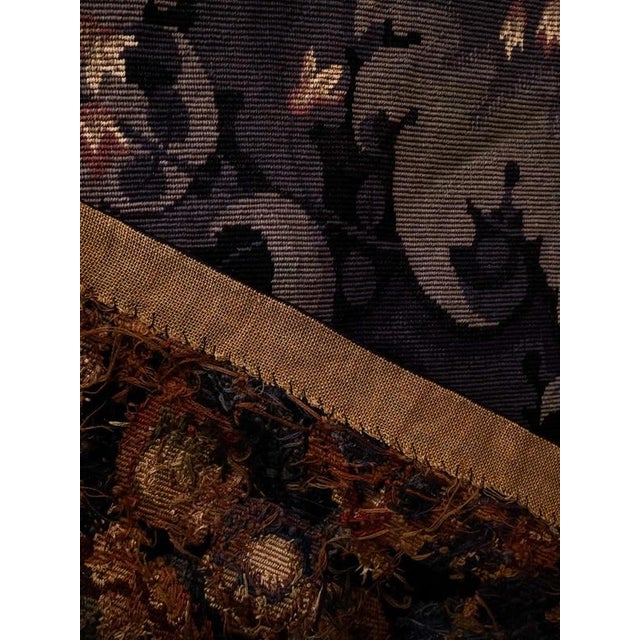 Large Gobelin Green Leaves Tapestry For Sale - Image 4 of 5