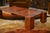 Brown Vintage Coffee Table in Leather, 1950s For Sale - Image 8 of 10