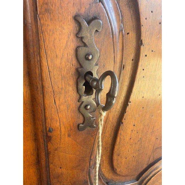 18th Century French Provincial Buffet, Solid Walnut, Louis XV Style For Sale - Image 17 of 18