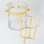 Guzzini Crystal and Gold Plate Barware Champagne Ice Bucket Cooler, circa 1970 For Sale - Image 11 of 15